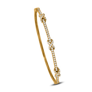 18KT 1.26 CT Looped Diamond Bangle 18KT 1.26 CT Looped Diamond Bangle