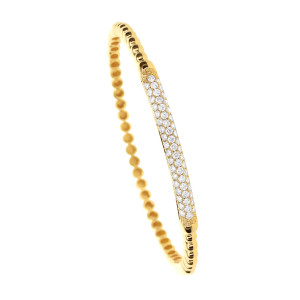 18KT 1.06 CT Diamond Cluster Bangle 18KT 1.06 CT Diamond Cluster Bangle
