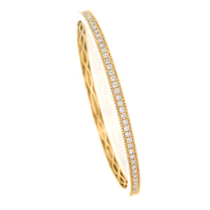 18KT 1.00 CT Studded Diamond Bangle 18KT 1.00 CT Studded Diamond Bangle