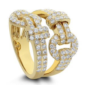 18KT 1.55 CT Belt Shaped Diamond Ring 18KT 1.55 CT Belt Shaped Diamond Ring