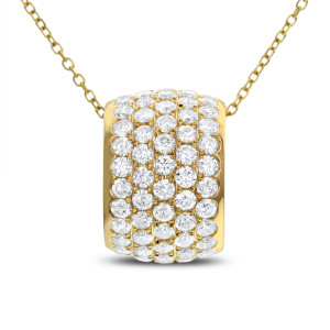 18KT 2.44 CT Diamond Pendant With Chain 18KT 2.44 CT Diamond Pendant With Chain