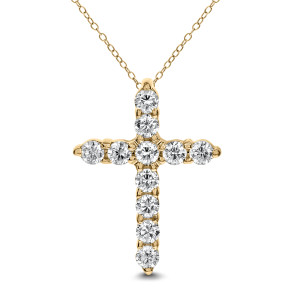 18KT 0.75 CT Diamond Cross Shape With Chain 18KT 0.75 CT Diamond Cross Shape With Chain