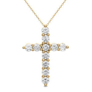 18KT 2.97 CT Diamond Cross Shape With Chain 18KT 2.97 CT Diamond Cross Shape With Chain