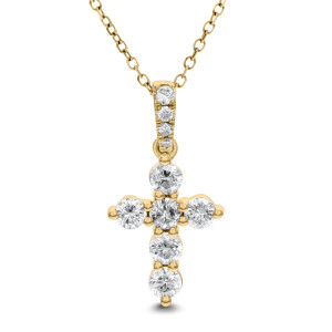 18KT 0.50 CT Diamond Cross Pendant With Chain 18KT 0.50 CT Diamond Cross Pendant With Chain