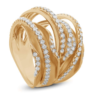 18KT 1.52 CT Multi Row Diamond Ring 18KT 1.52 CT Multi Row Diamond Ring