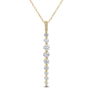 18KT 0.65 CT Diamond Pendant With Chain 18KT 0.65 CT Diamond Pendant With Chain