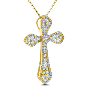 18KT 1.38 CT Diamond Cross Pendant 18KT 1.38 CT Diamond Cross Pendant