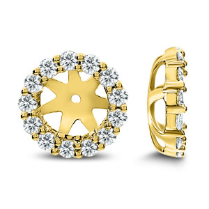 18KT 0.78 CT Diamond Round Earrings 18KT 0.78 CT Diamond Round Earrings