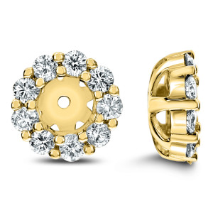 18KT 0.54 CT Diamond Round Shape Earrings 18KT 0.54 CT Diamond Round Shape Earrings
