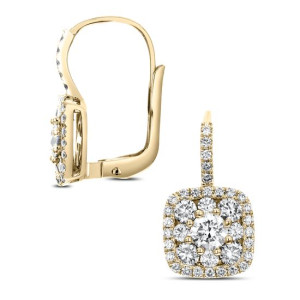 18KT 1.60 CT Diamond Square Shape Earrings 18KT 1.60 CT Diamond Square Shape Earrings