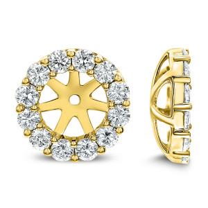 18KT 1.10 CT Diamond Round Stud Earrings 18KT 1.10 CT Diamond Round Stud Earrings