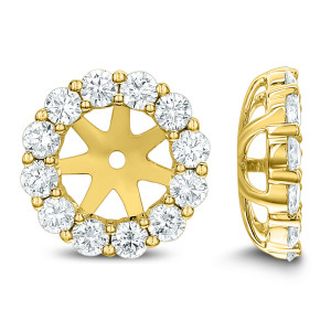 18KT 1.11 CT Diamond Round Stud Earrings 18KT 1.11 CT Diamond Round Stud Earrings