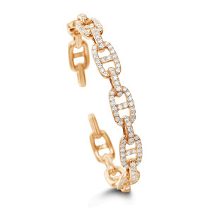 18KT 3.00 CT Diamond Studded Link Bangle 18KT 3.00 CT Diamond Studded Link Bangle