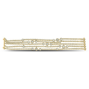 18KT 14.80 CT Diamond Lined Bracelet 18KT 14.80 CT Diamond Lined Bracelet