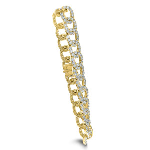 18KT 9.0 CT Diamond Link Bracelet 18KT 9.0 CT Diamond Link Bracelet