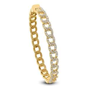 18KT 1.55 CT Diamond Link Bracelet 18KT 1.55 CT Diamond Link Bracelet