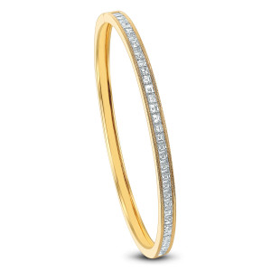 18KT 2.70 CT Diamond Single Line Bangle 18KT 2.70 CT Diamond Single Line Bangle