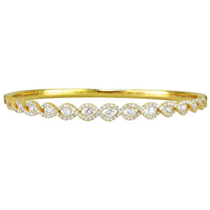 18KT 1.63 CT Diamond Twist Bangle 18KT 1.63 CT Diamond Twist Bangle