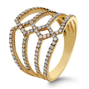 18KT 0.70 CT Diamond Interloop Ring 18KT 0.70 CT Diamond Interloop Ring