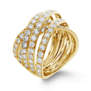 18KT 2.75 CT Diamond Multi-Layer Ring 18KT 2.75 CT Diamond Multi-Layer Ring