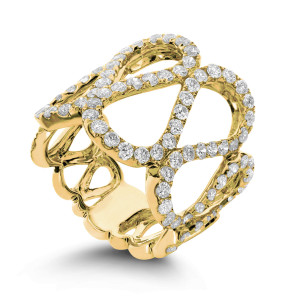 18KT 2.20 CT Diamond Swirl Ring 18KT 2.20 CT Diamond Swirl Ring
