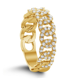 18KT 0.60 CT Diamond Interlocking Ring 18KT 0.60 CT Diamond Interlocking Ring