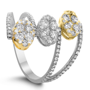 18KT 1.30 CT Diamond Multi-shaped Ring 18KT 1.30 CT Diamond Multi-shaped Ring
