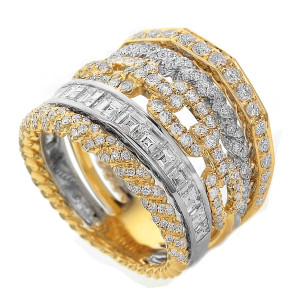 18KT 1.38 CT Diamond Multi-Design Ring 18KT 1.38 CT Diamond Multi-Design Ring