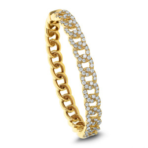 18KT 2.79 CT Diamond Link Bangle 18KT 2.79 CT Diamond Link Bangle
