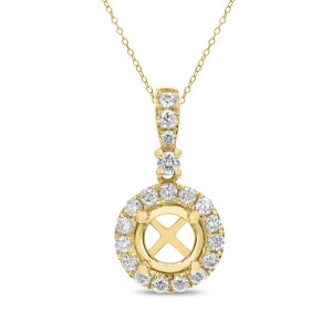 18KT 0.36 CT Diamond Round Shaped Pendant 18KT 0.36 CT Diamond Round Shaped Pendant