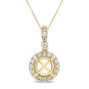 18KT 0.43 CT Diamond Round Shape Pendant 18KT 0.43 CT Diamond Round Shape Pendant