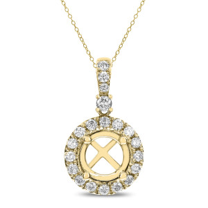 18KT 0.48 CT Diamond Round Shape Pendant 18KT 0.48 CT Diamond Round Shape Pendant