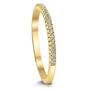 18KT 0.10 CT Diamond Band 18KT 0.10 CT Diamond Band