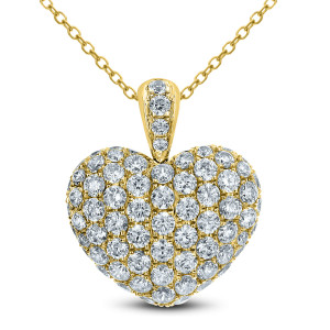 18KT 1.75 CT Diamond Heart Shape Pendant 18KT 1.75 CT Diamond Heart Shape Pendant