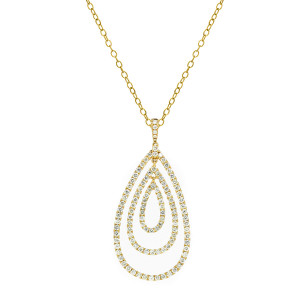 18KT 3.73 CT Diamond Multi Tear Drop Pendant 18KT 3.73 CT Diamond Multi Tear Drop Pendant