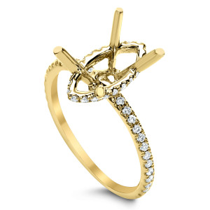 18KT 0.28 CT Diamond Semi-Mount Marquise Cut Ring 18KT 0.28 CT Diamond Semi-Mount Marquise Cut Ring
