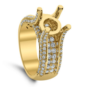 18KT 1.20 CT Diamond Semi Mount Ring 18KT 1.20 CT Diamond Semi Mount Ring