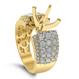 18KT 1.60 CT Diamond Semi Mount Solitaire Ring 18KT 1.60 CT Diamond Semi Mount Solitaire Ring