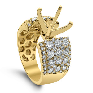18KT 2.10 CT Diamond Semi Mount Solitaire Ring 18KT 2.10 CT Diamond Semi Mount Solitaire Ring