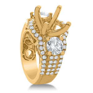 18KT 2.59 CT Diamond Semi Mount Solitaire Ring 18KT 2.59 CT Diamond Semi Mount Solitaire Ring
