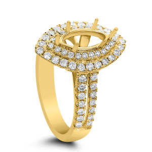 18KT 0.88 CT Double Halo Diamond Marquise Ring 18KT 0.88 CT Double Halo Diamond Marquise Ring