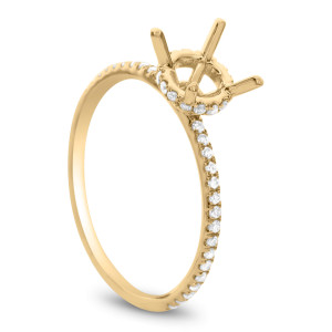 18KT 0.28 CT Semi-Mount Solitaire Diamond Ring 18KT 0.28 CT Semi-Mount Solitaire Diamond Ring