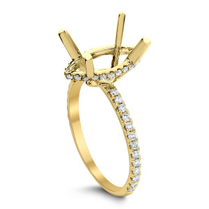 18KT 0.36 CT Diamond Semi-Mount Marquise Cut Ring 18KT 0.36 CT Diamond Semi-Mount Marquise Cut Ring