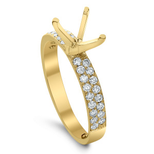 18KT 0.45 CT Semi-Mount Solitaire Diamond Ring 18KT 0.45 CT Semi-Mount Solitaire Diamond Ring