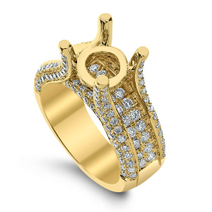 18KT 1.59 CT Semi-Mount Solitaire Diamond Ring 18KT 1.59 CT Semi-Mount Solitaire Diamond Ring